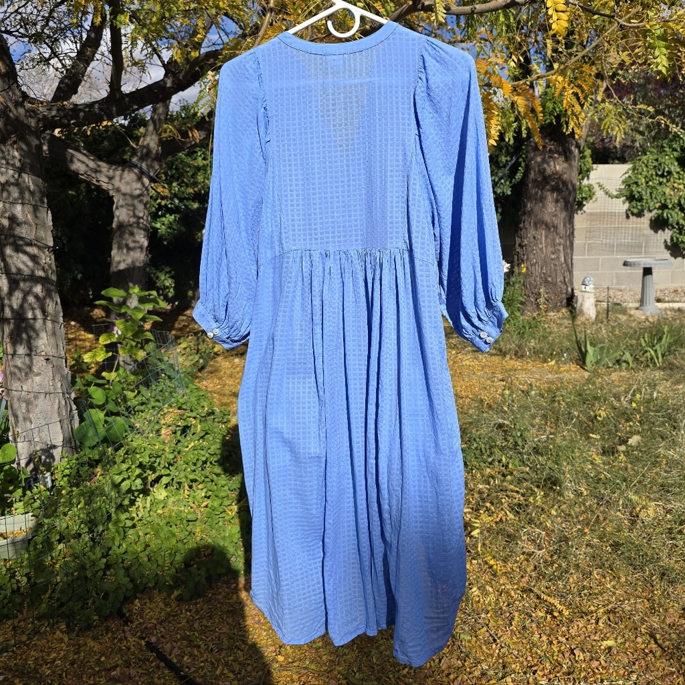 Sundance Azure Lace Detail Midi Dress And Slip with Pockets - Picture 4 of 11